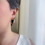 گوشواره حلقه ای پیچ سه رنگ ژوپینگ