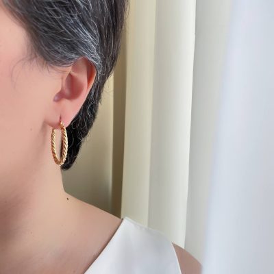 گوشواره حلقه ای پیچ فنری ژوپینگ