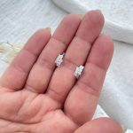 گوشواره حلقه ای تری نگین ژوپینگ