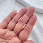 گوشواره حلقه ای دو رو نگین ژوپینگ