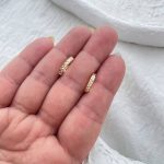 گوشواره حلقه ای تراشدار ژوپینگ