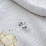 گوشواره میخی قلب آینه ای ژوپینگ