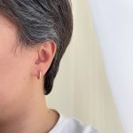 گوشواره حلقه ای دو رو نگین ژوپینگ