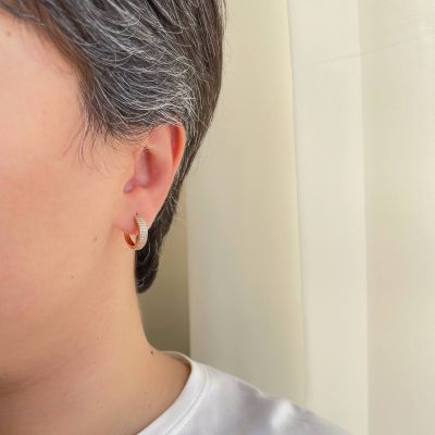 گوشواره حلقه ای نگیندار تری ژوپینگ