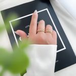 انگشتر پرتوفینو چهار حلقه مینیمال ژوپینگ