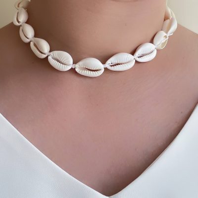 گردنبند صدف طبیعی استیل