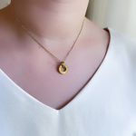 گردنبند کارتیر لاو میناکاری مشکی استیل